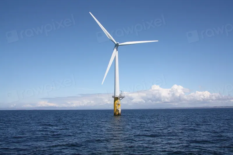 Windräder auf einem Feld